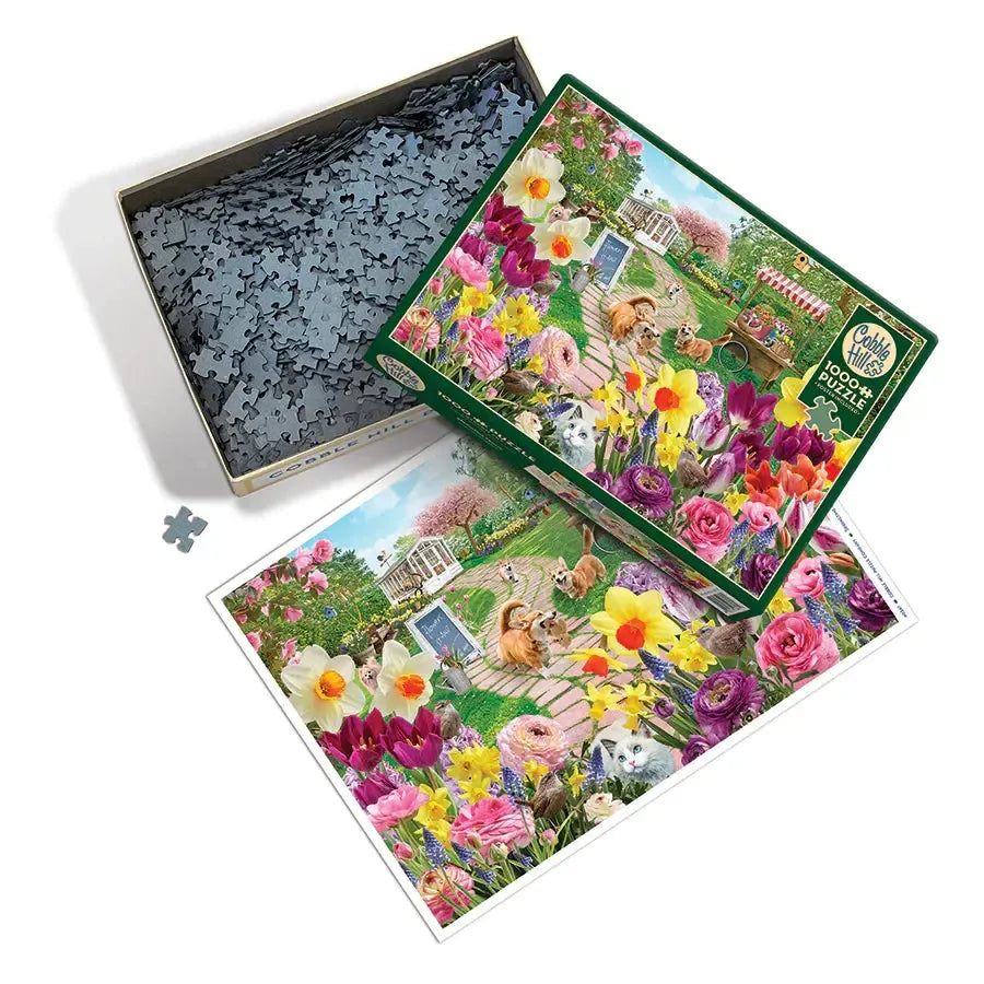 Springtime Frolic 1000 Piece Jigsaw Puzzle Cobble Hill