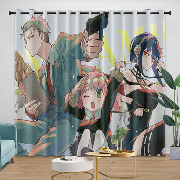 Spy X Family Curtains Kids Blackout Window Drapes (Online Order Only)