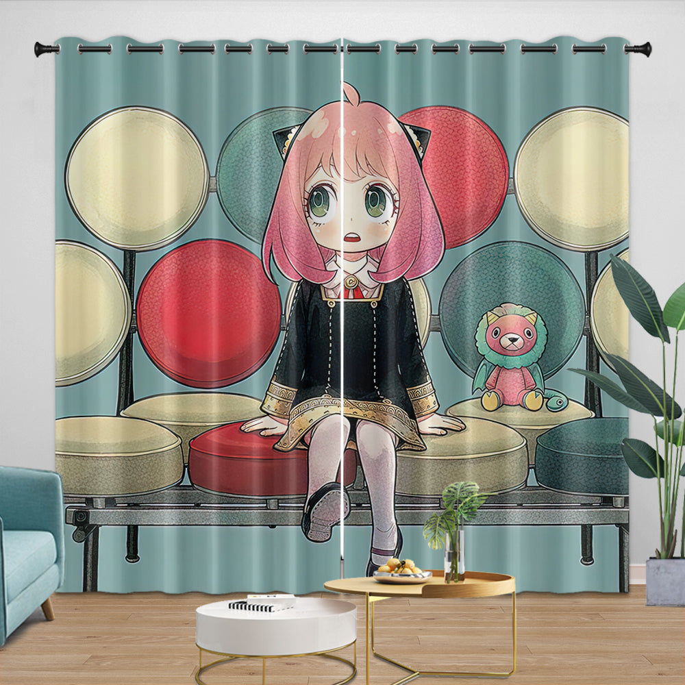 Spy X Family Curtains Kids Blackout Window Drapes (Online Order Only)