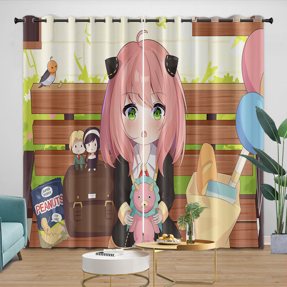 Spy X Family Curtains Kids Blackout Window Drapes (Online Order Only)