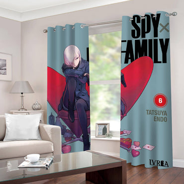 Spy x Family Curtains 2 Panels Blackout Window Drapes for Room Decoration (Online Order Only)