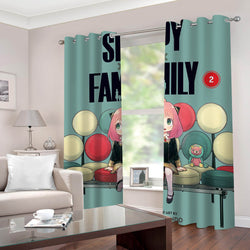 Spy x Family Curtains 2 Panels Blackout Window Drapes for Room Decoration (Online Order Only)