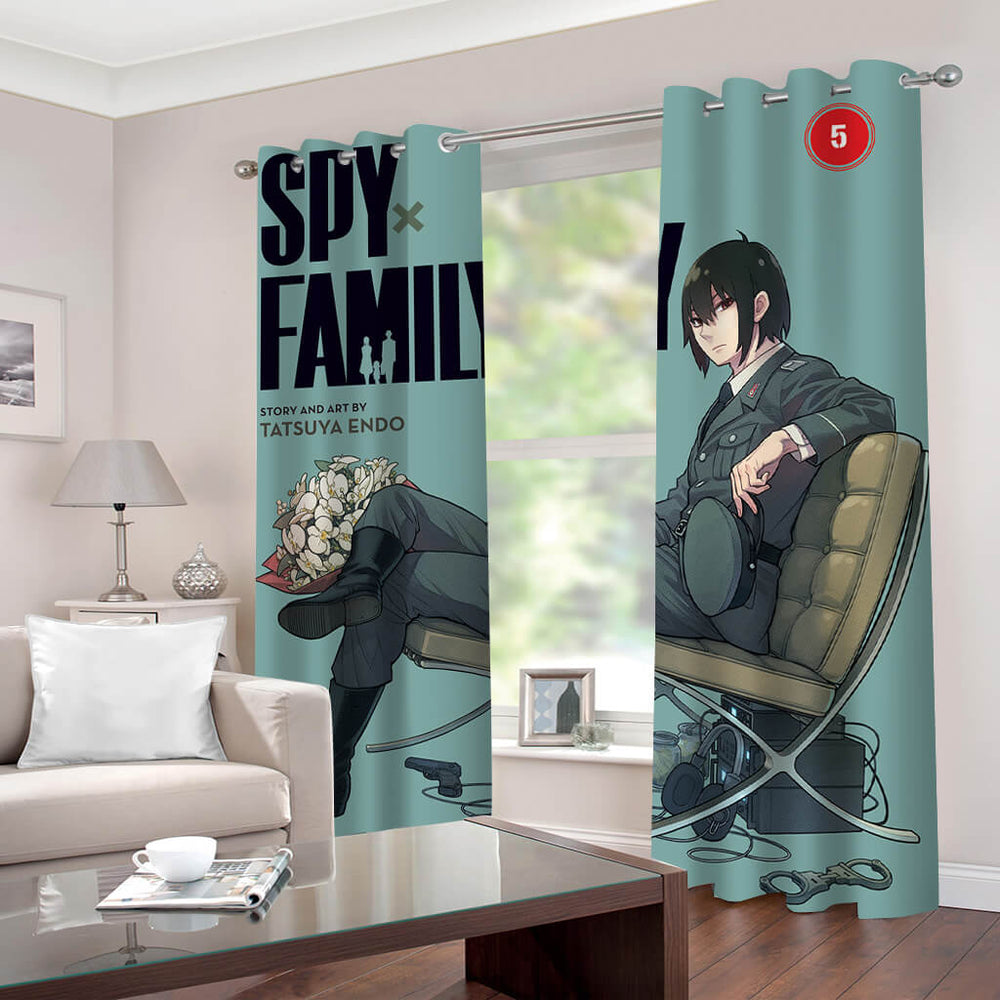 Spy x Family Curtains 2 Panels Blackout Window Drapes for Room Decoration (Online Order Only)