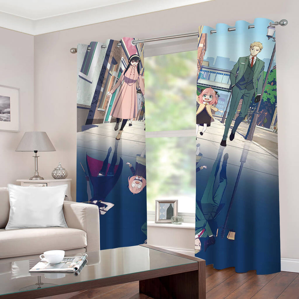 Spy x Family Curtains Cosplay Blackout Window Drapes for Room Decoration (Online Order Only)