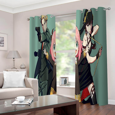 Spy x Family Curtains Cosplay Blackout Window Drapes for Room Decoration (Online Order Only)