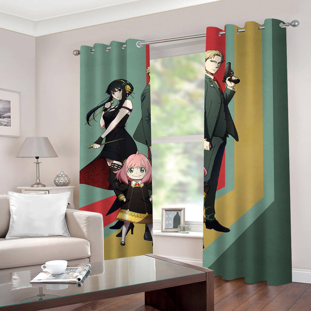 Spy x Family Curtains Cosplay Blackout Window Drapes for Room Decoration (Online Order Only)
