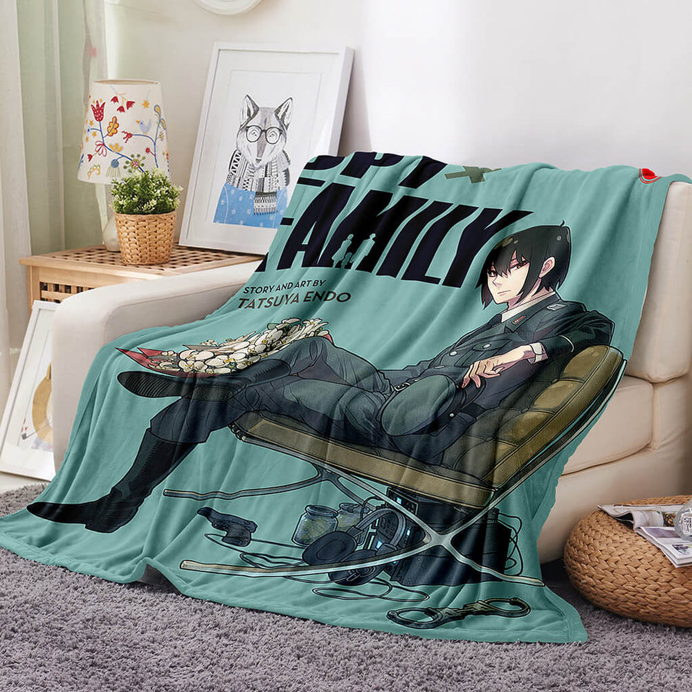 Spy x Family Flannel Fleece Blanket Throw Blanket for Room Decoration (Online Order Only)