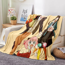 Spy x Family Flannel Fleece Blanket Throw Blanket for Room Decoration (Online Order Only)