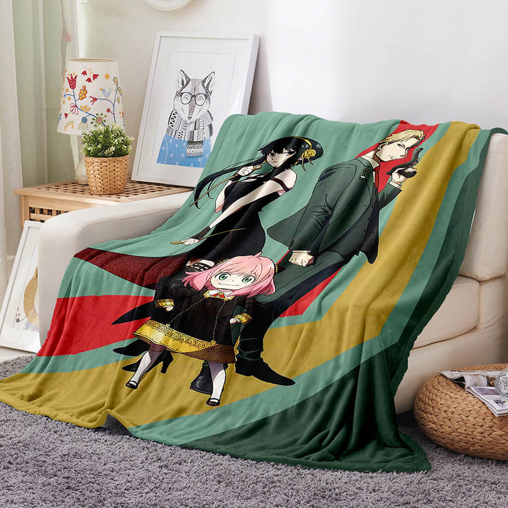 Spy x Family Flannel Fleece Blanket Throw Cosplay Blanket Decoration (Online Order Only)