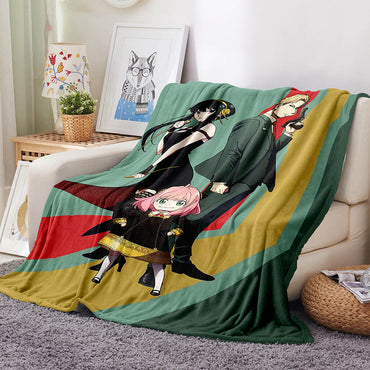 Spy x Family Flannel Fleece Blanket Throw Cosplay Blanket Decoration (Online Order Only)