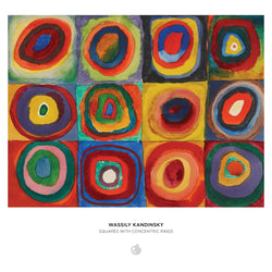 Squares with Concentric Rings 500 Piece Jigsaw Puzzle Pomegranate (ONLINE ORDER ONLY)