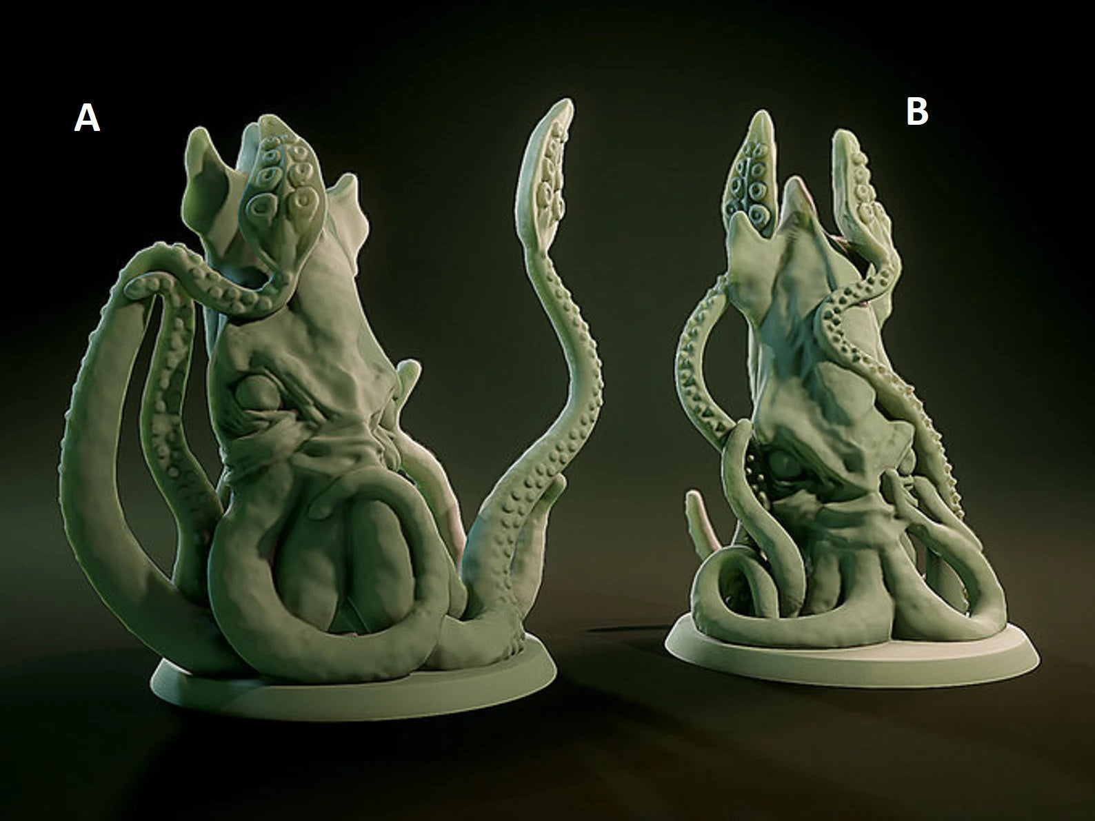 3D Printed Nafarrate Squid Lovecraftian Bestiary 28 32 mm D&D (Online Only)