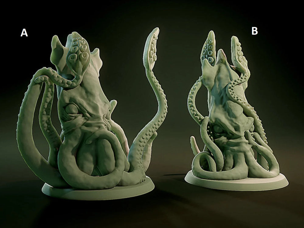 3D Printed Nafarrate Squid Lovecraftian Bestiary 28 32 mm D&D (Online Only)