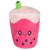 Squishable Comfort Food Strawberry Bubble Tea (Mini) (ONLINE ORDER ONLY)