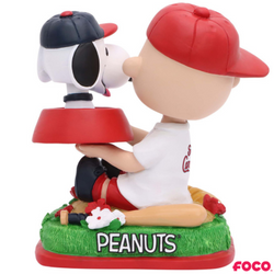 Charlie Brown & Snoopy Peanuts Dual Mini Bighead MLB Bobbleheads (ONLINE ORDER ONLY)