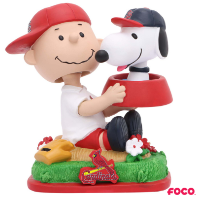 Charlie Brown & Snoopy Peanuts Dual Mini Bighead MLB Bobbleheads (ONLINE ORDER ONLY)