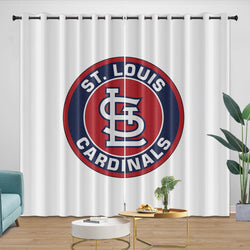 St. Louis Cardinals Curtains Blackout Window Drapes Room Decoration (Online Order Only)