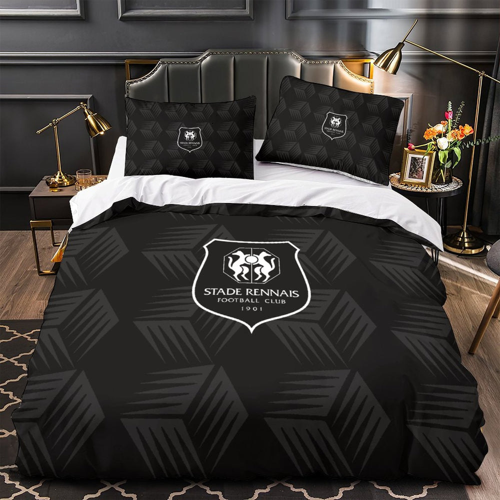 Stade Rennais Football Club Bedding Set Quilt Cover Without Filler (Online Order Only)