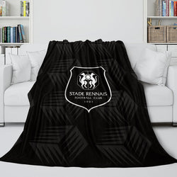 Stade Rennais Football Club Blanket Flannel Throw Room Decoration (Online Order Only)