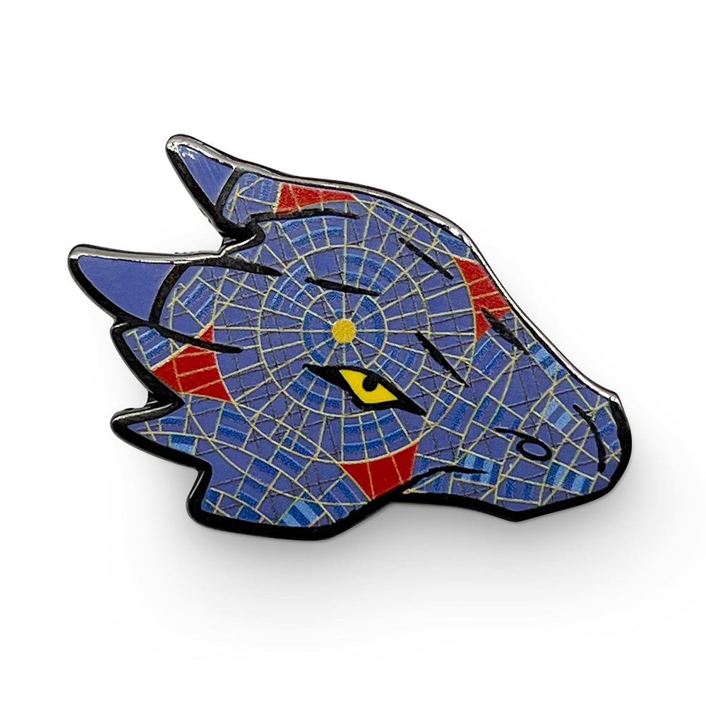 Stained Glass Dragon - Hard Enamel Adventure Pin Metal by Norse Foundry (ONLINE ORDER ONLY)
