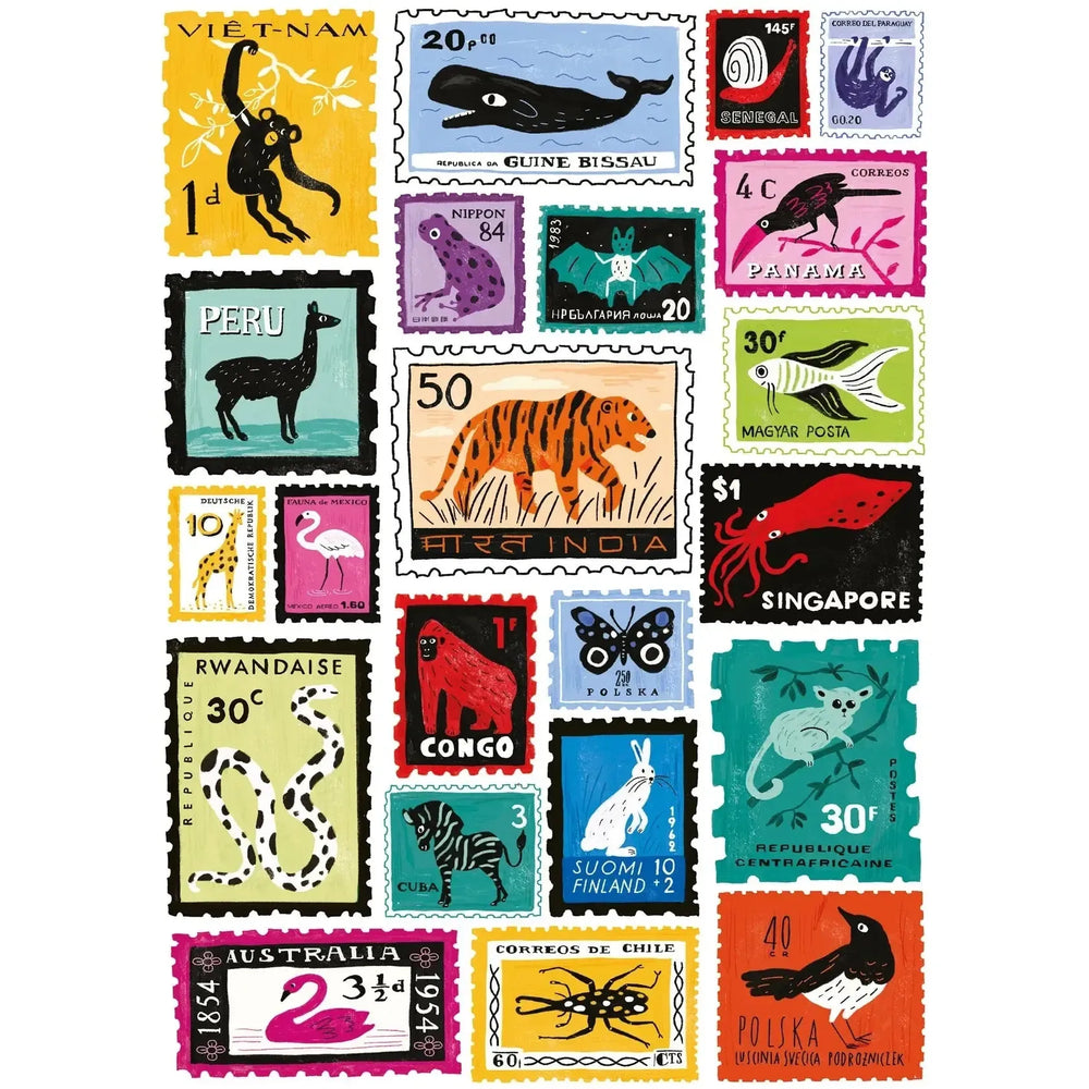 Stamped 1000 Piece Jigsaw Puzzle Happily (ONLINE ORDER ONLY)