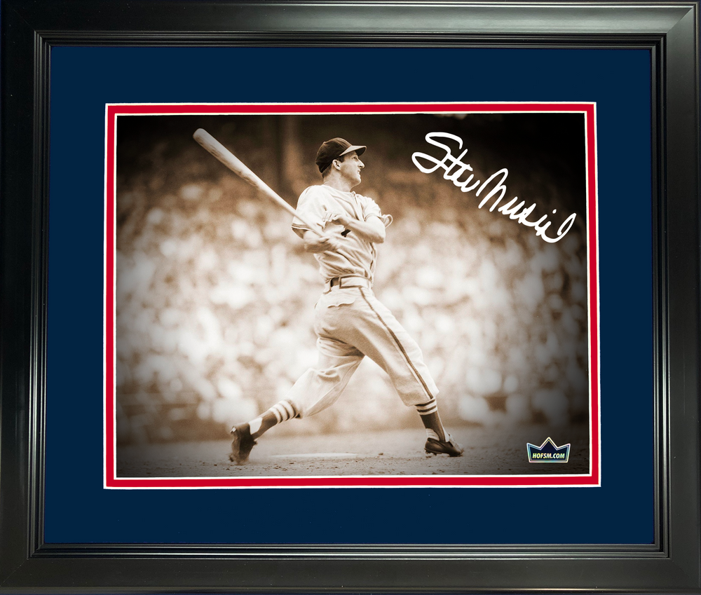 Framed Stan Musial St. Louis Cardinals Facsimile Laser Engraved Signature Auto 11"x14"Baseball Photo HOFSM Holo (ONLINE ORDER ONLY)