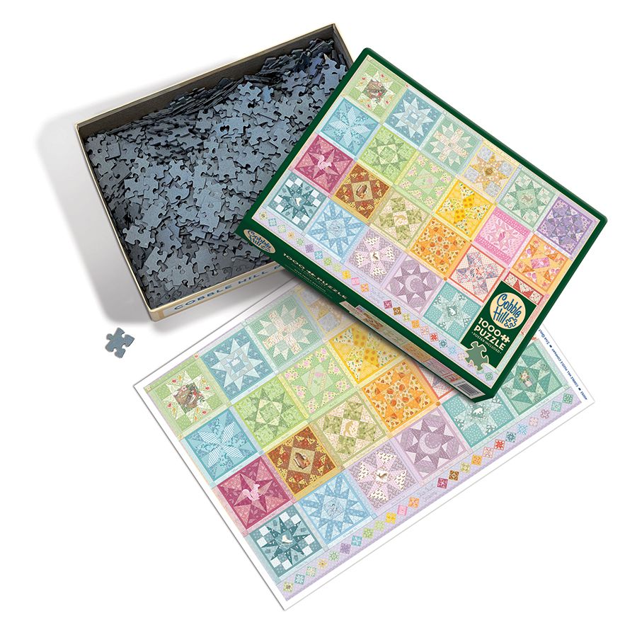Star Seasons Quilt 1000 Piece Jigsaw Puzzle Cobble Hill (ONLINE ORDER ONLY)