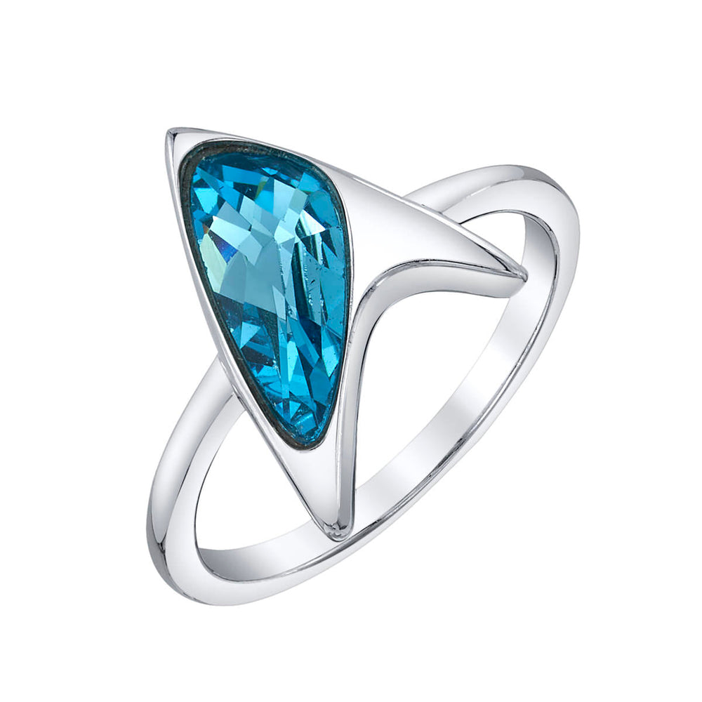 Star Trek X RockLove Blue Crystal Delta Ring (ONLINE ORDER ONLY)