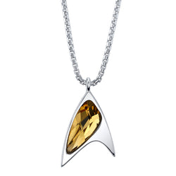 Star Trek X RockLove Yellow Crystal Delta Pendant (ONLINE ORDER ONLY)