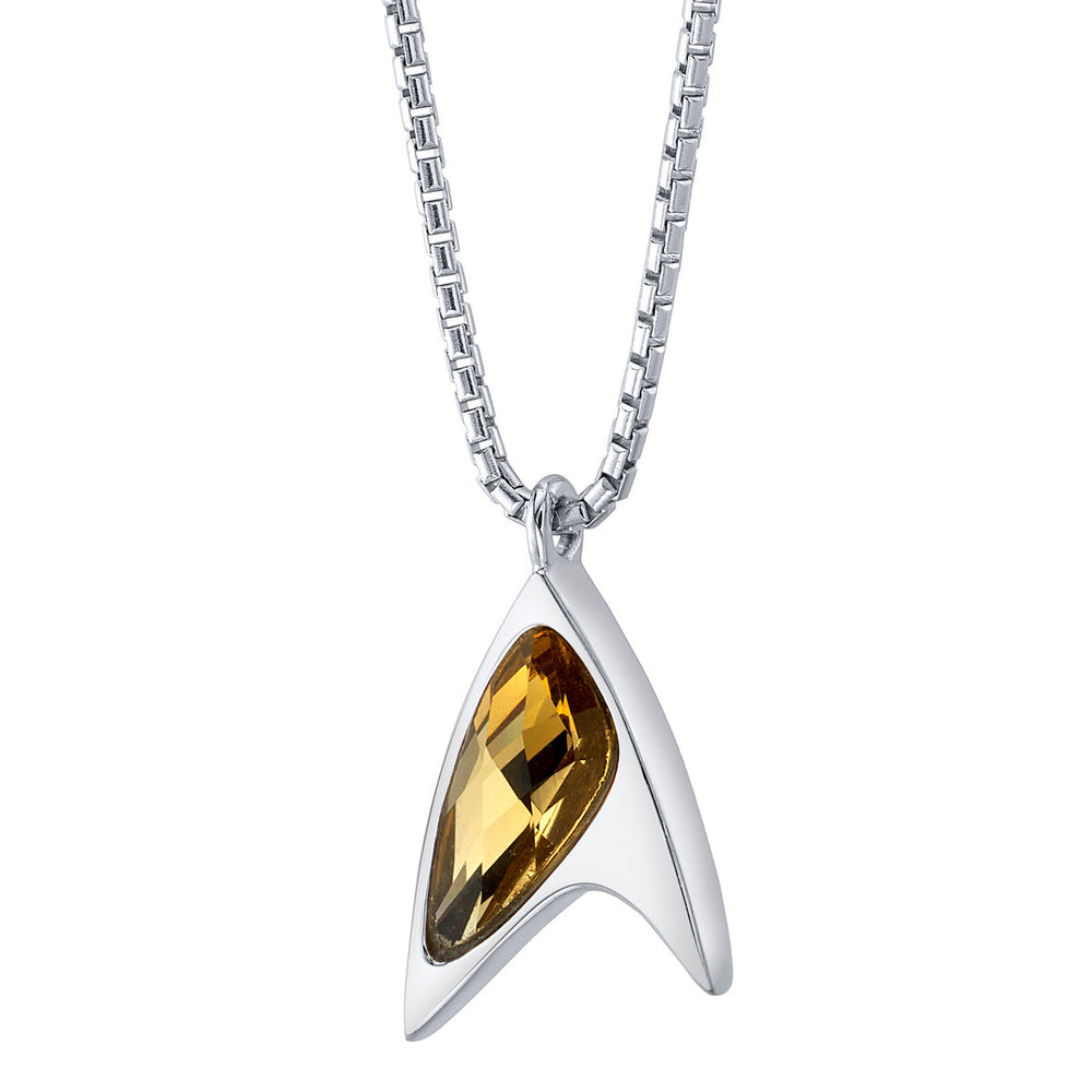 Star Trek X RockLove Yellow Crystal Delta Pendant (ONLINE ORDER ONLY)