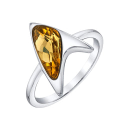 Star Trek X RockLove Yellow Crystal Delta Ring (ONLINE ORDER ONLY)