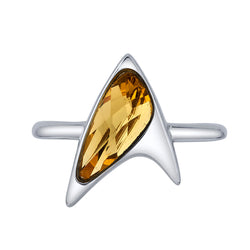 Star Trek X RockLove Yellow Crystal Delta Ring (ONLINE ORDER ONLY)