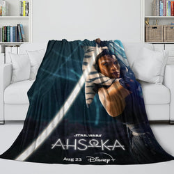 Star Wars Ahsoka Blanket Flannel Fleece Throw Room Decoration (Online Order Only)