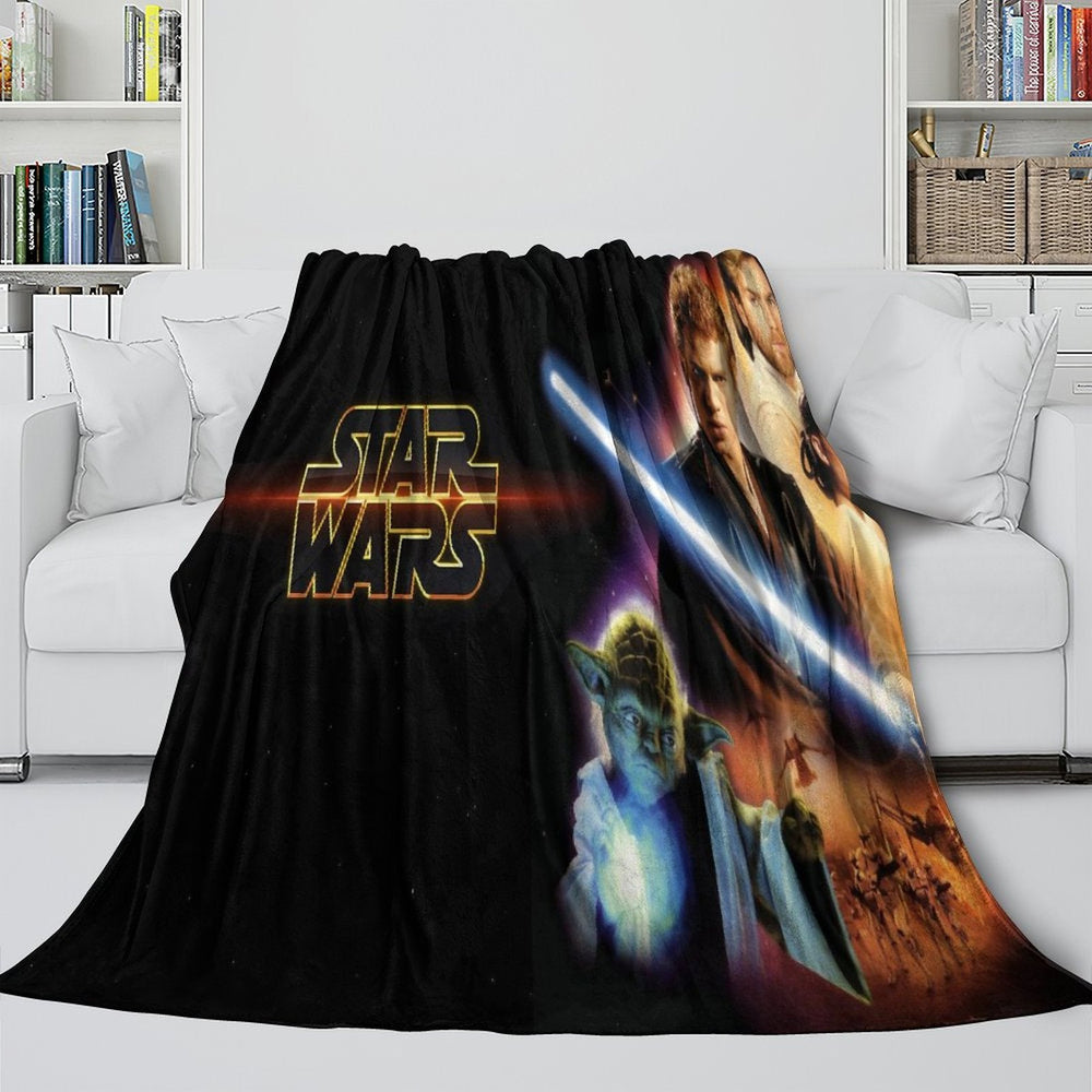 Star Wars Attack of the Clones Blanket Flannel Throw Room Decoration (ONLINE ORDER ONLY)