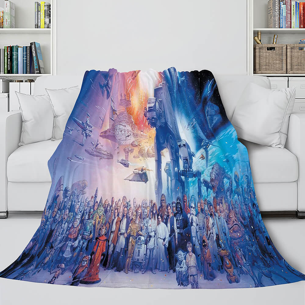 Star Wars Flannel Fleece Throw Cosplay Blanket Shawl Wrap Nap Quilt (Online Order Only)