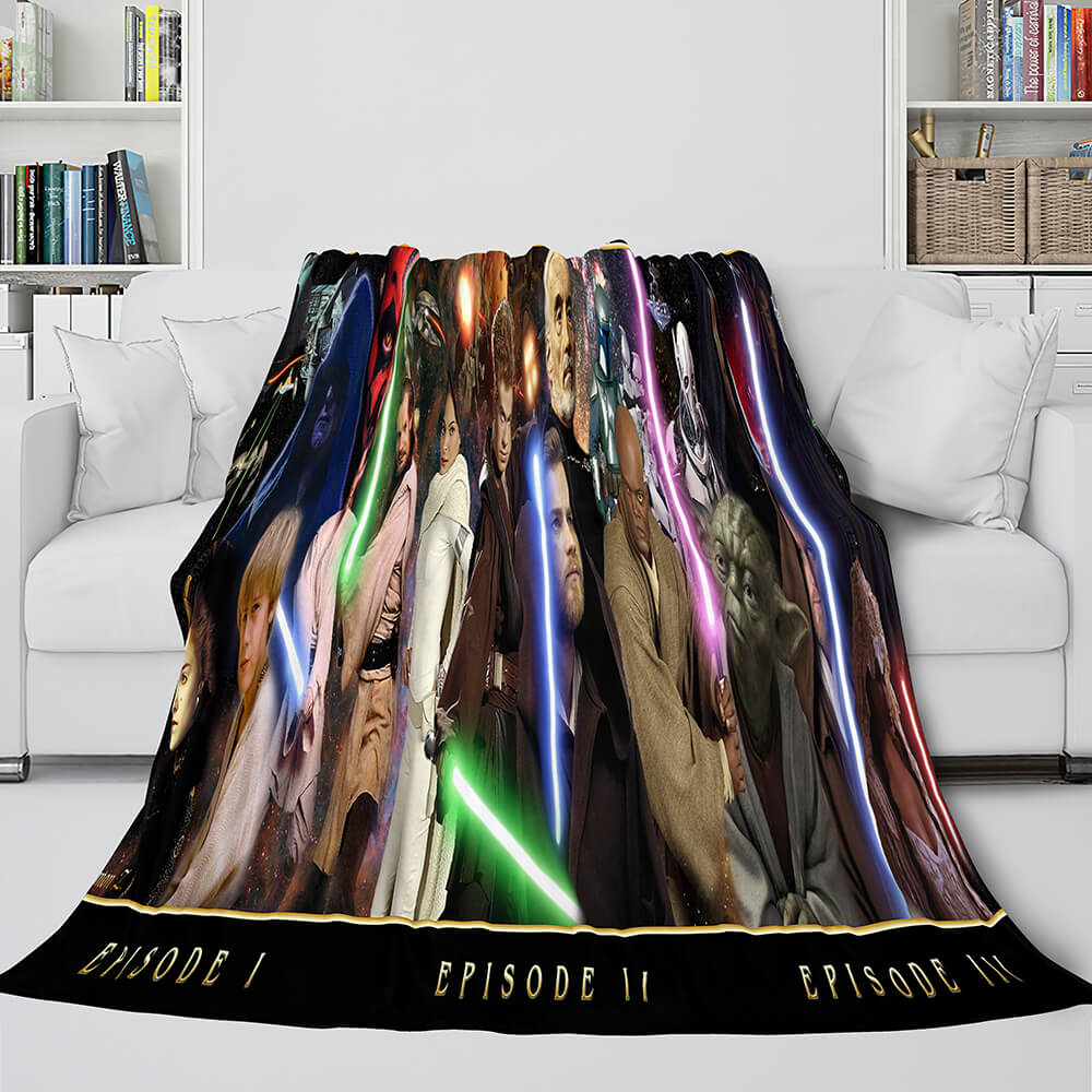 Star Wars Flannel Fleece Throw Cosplay Blanket Shawl Wrap Nap Quilt (Online Order Only)