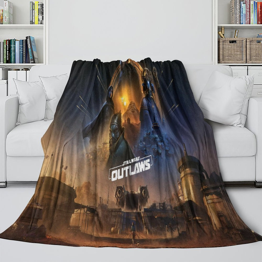 Star Wars Outlaws Blanket Flannel Throw Room Decoration (Online Order Only)