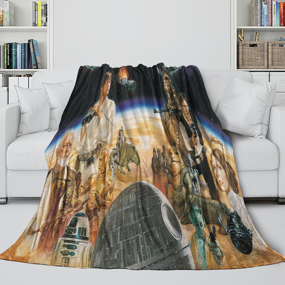 Star Wars Pattern Blanket Flannel Throw Room Decoration (ONLINE ORDER ONLY)