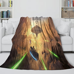 Star Wars Pattern Blanket Flannel Throw Room Decoration (ONLINE ORDER ONLY)