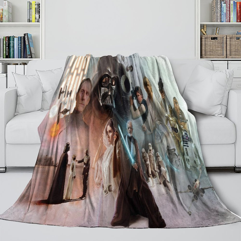 Star Wars Pattern Blanket Flannel Throw Room Decoration (ONLINE ORDER ONLY)