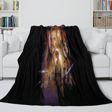 Star Wars Phantom Menace Blanket Flannel Throw Room Decoration (ONLINE ORDER ONLY)