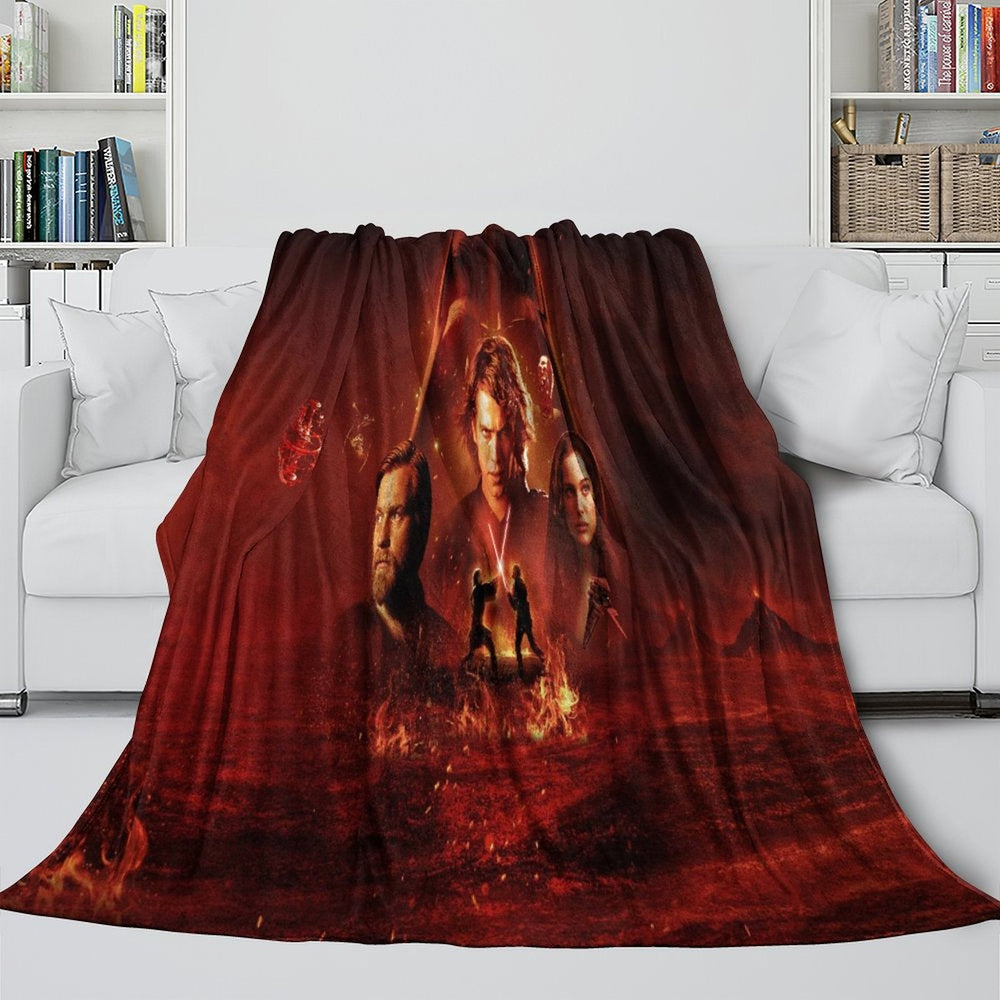 Star Wars Revenge of the Sith Blanket Flannel Throw Room Decoration (ONLINE ORDER ONLY)