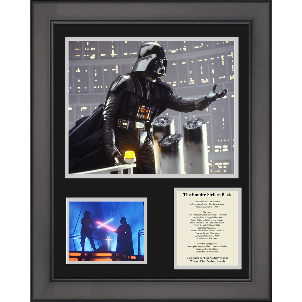 Framed Star Wars: The Empire Strikes Back David Prowse and Mark Hamill 11"x14"Movie Three Photo Collage (ONLINE ORDER ONLY)