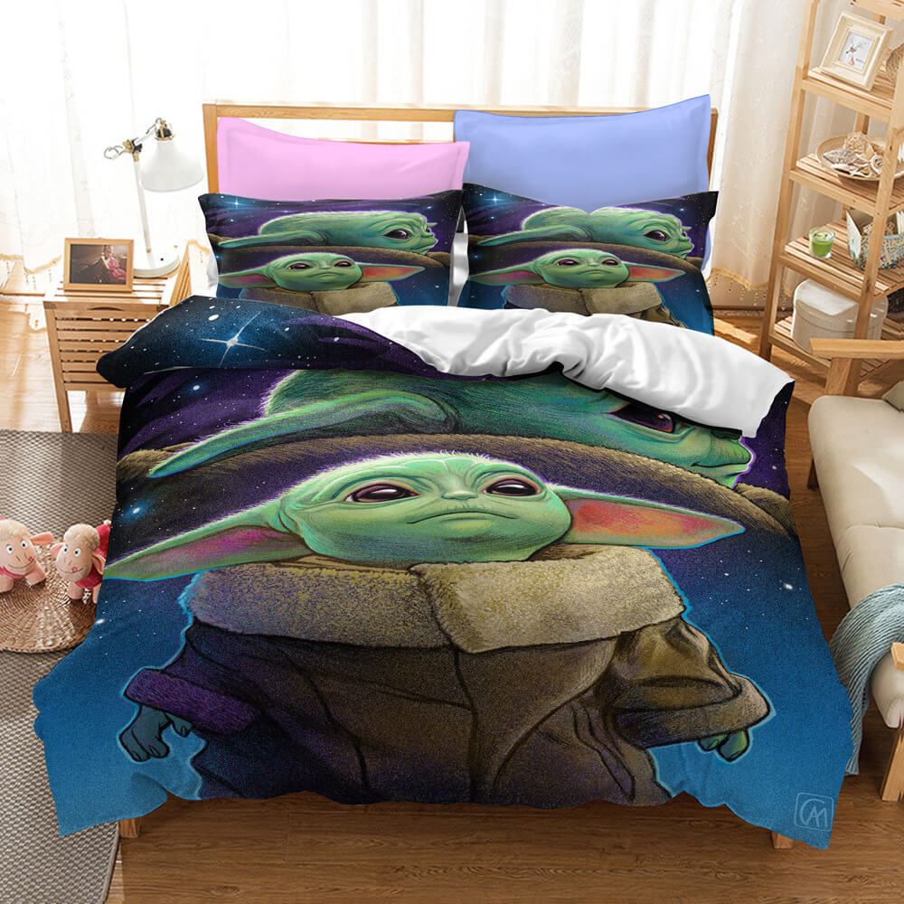 Star Wars The Mandalorian Baby Yoda Bedding Set Duvet Cover Bed Sets (Online Order Only)