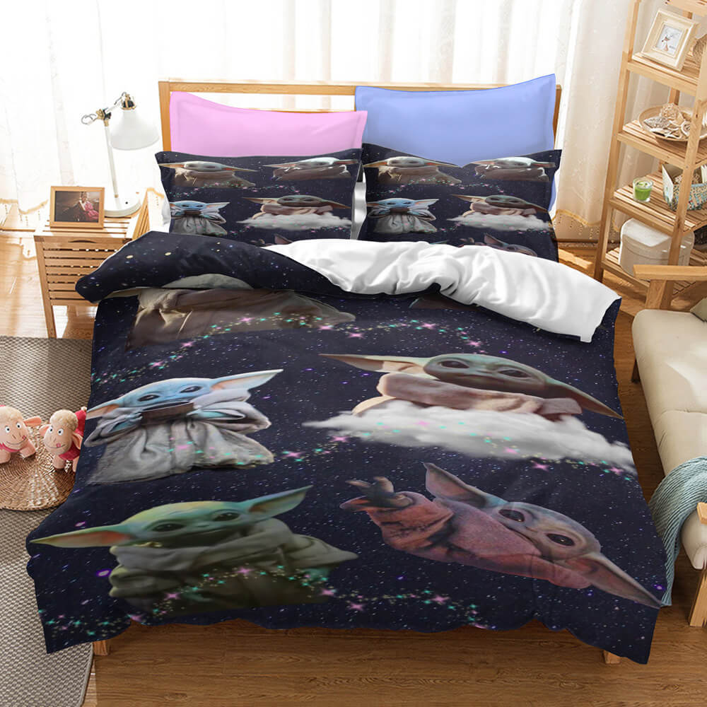 Star Wars The Mandalorian Baby Yoda Bedding Set Duvet Cover Bed Sets (Online Order Only)