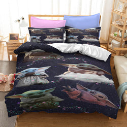 Star Wars The Mandalorian Baby Yoda Bedding Set Duvet Cover Bed Sets (Online Order Only)