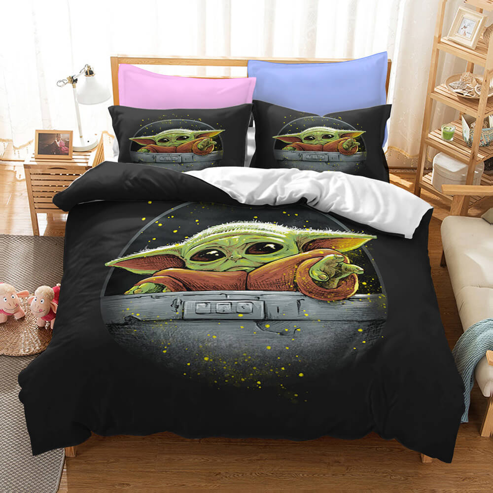 Star Wars The Mandalorian Baby Yoda Bedding Set Duvet Cover Bed Sets (Online Order Only)