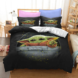 Star Wars The Mandalorian Baby Yoda Bedding Set Duvet Cover Bed Sets (Online Order Only)