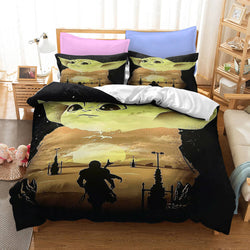 Star Wars The Mandalorian Baby Yoda Bedding Set Duvet Cover Bed Sets (Online Order Only)