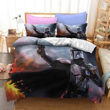 Star Wars The Mandalorian Cosplay Bedding Quilt Covers Without Filler (Online Order Only)